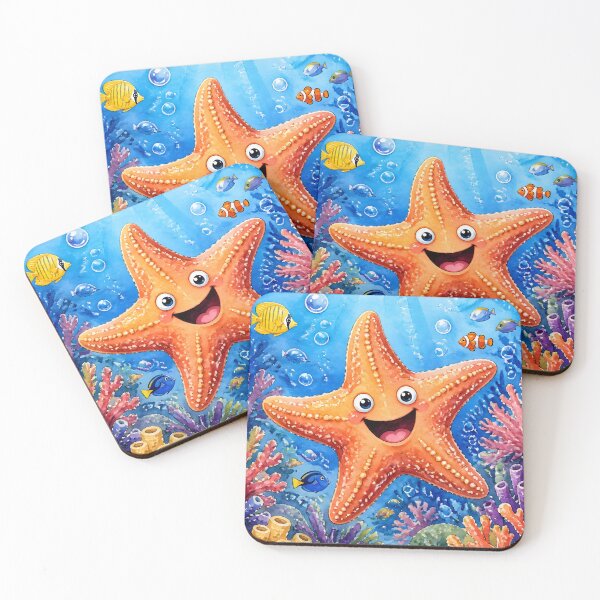 Item preview, Cute Starfish Watercolor designed and sold by naragon4289.