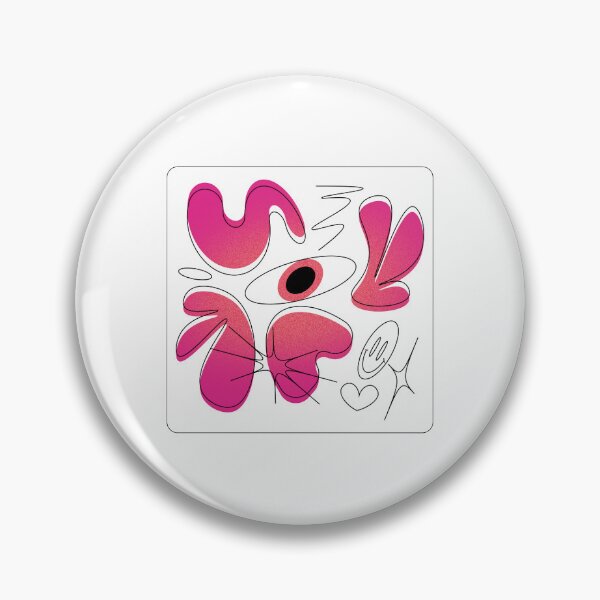 Item preview, Trippy Eye Abstract Y2K Pink Aura Art designed and sold by chatzous.