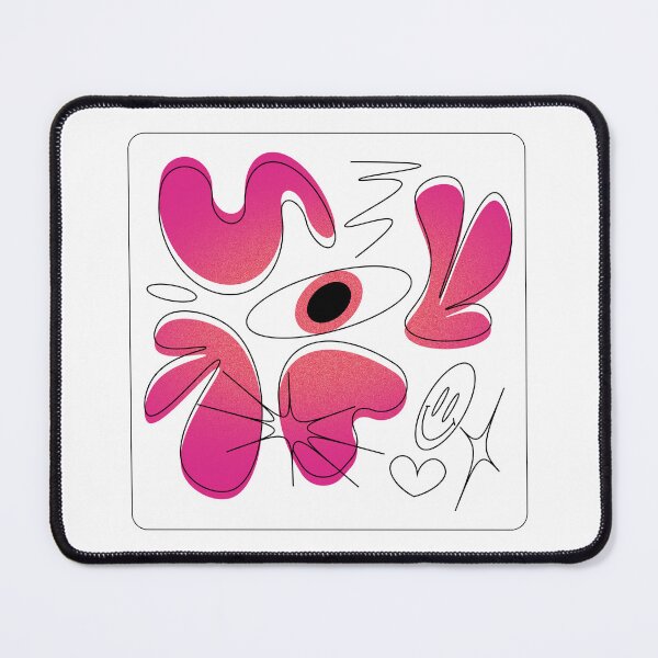 Item preview, Trippy Eye Abstract Y2K Pink Aura Art designed and sold by chatzous.