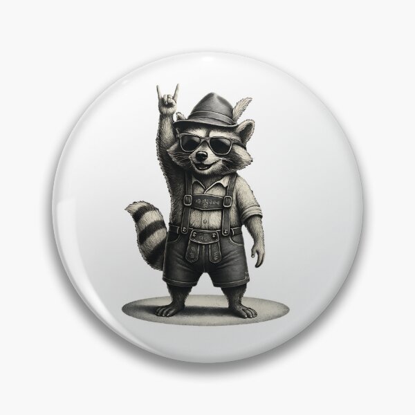 Item preview, Raccoon leather trousers traditional costume for Oktoberfest designed and sold by Loona97.