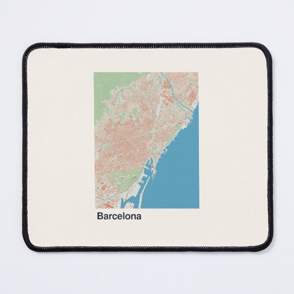 Item preview, Barcelona Minimalistic Map Art designed and sold by MapsNerd.