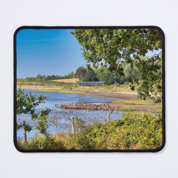 Item preview, Exe Estuary Exmouth Coastal Railway Train Landscape Devon Photography designed and sold by leonwoods.