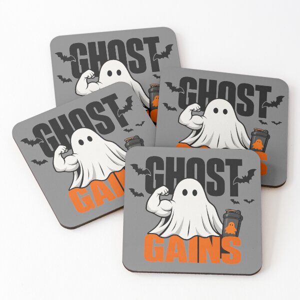 Item preview, Ghost Gains Halloween Fitness Design designed and sold by MOCH- ART.