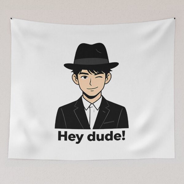 Item preview, Hey Dude! Gentleman Wink designed and sold by Bondingbonding.