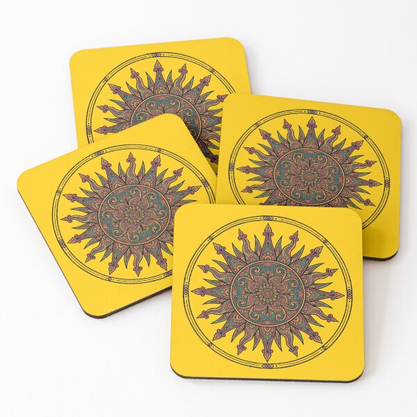 Artikelvorschau, Solaris Invictus – Psychedelische Sonnenmandala, Boho-Himmelskunst entworfen und verkauft von FreiherrPK.