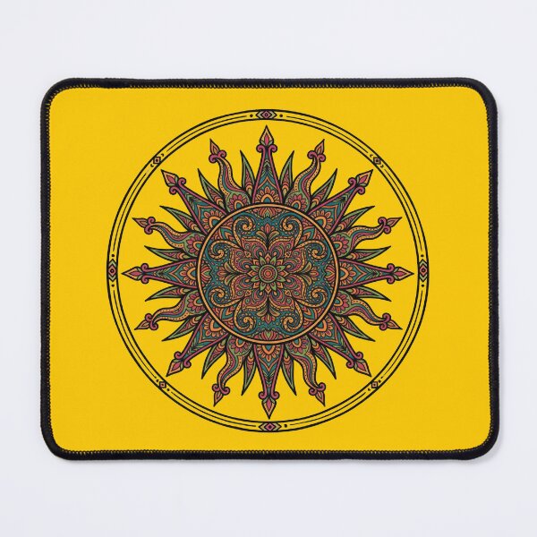 Item preview, Solaris Invictus - Psychedelic Sun Mandala Boho Celestial Art designed and sold by FreiherrPK.