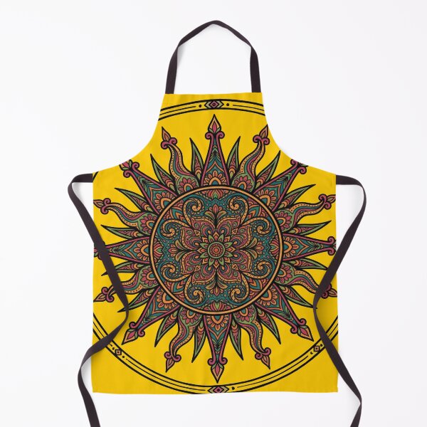 Item preview, Solaris Invictus - Psychedelic Sun Mandala Boho Celestial Art designed and sold by FreiherrPK.