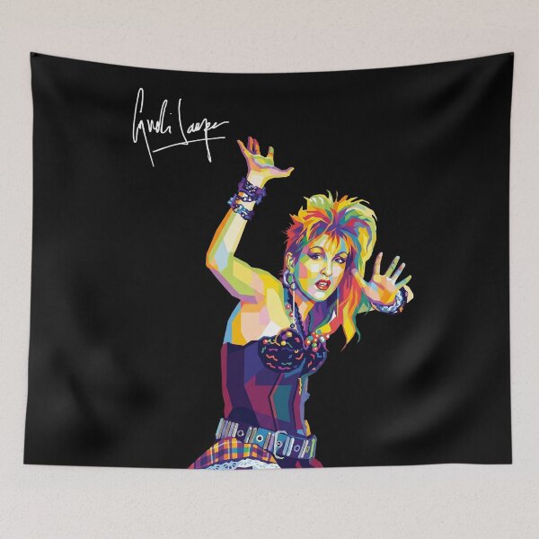 Item preview, Cyndi Lauper Colorful Pop Art designed and sold by SiksisArt.
