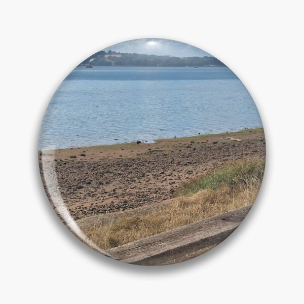 Item preview, Exmouth Wooden Bench Coastal View Exe Estuary Devon Photography designed and sold by leonwoods.