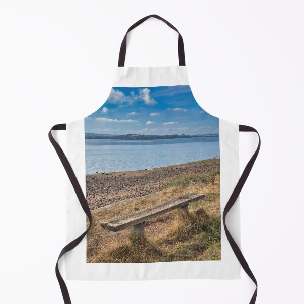 Item preview, Exmouth Wooden Bench Coastal View Exe Estuary Devon Photography designed and sold by leonwoods.