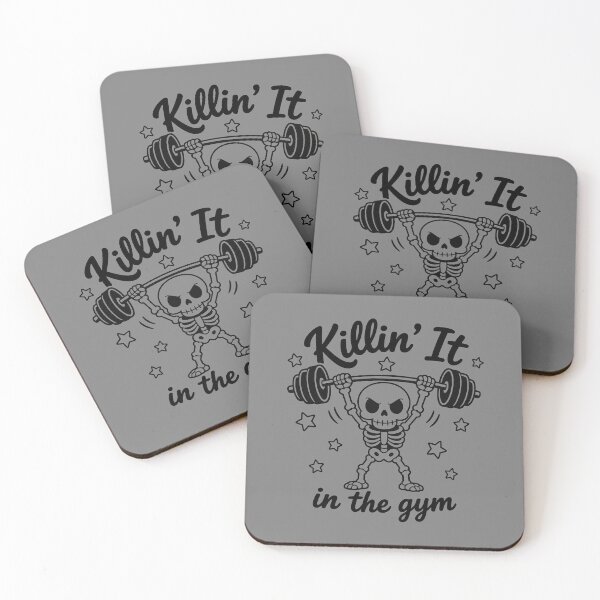 Item preview, Killin' It In The Gym Skeleton Fitness Design designed and sold by MOCH- ART.