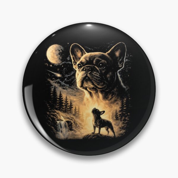 Item preview, French Bulldog Howling To The Moon designed and sold by hesotendes.