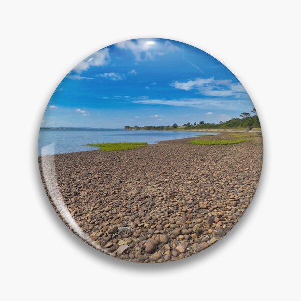 Item preview, Exmouth Pebbled Shoreline Exe Estuary Blue Sky Devon Photography designed and sold by leonwoods.