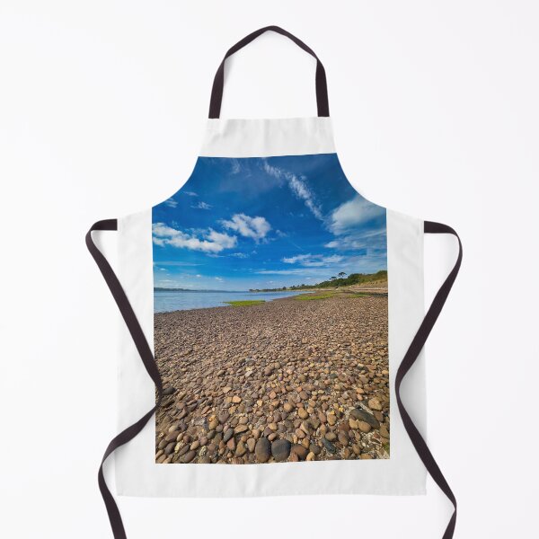 Item preview, Exmouth Pebbled Shoreline Exe Estuary Blue Sky Devon Photography designed and sold by leonwoods.