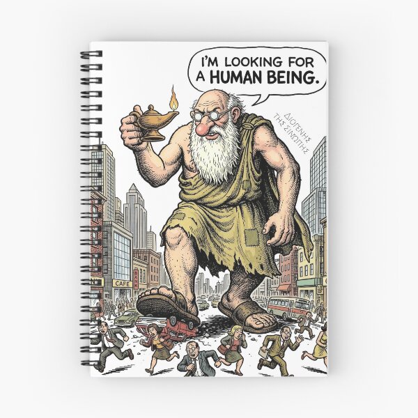 Item preview, Diogenes Looking for a Human Being - Giant Kaiju Philosophy Underground Comic Art designed and sold by FreiherrPK.