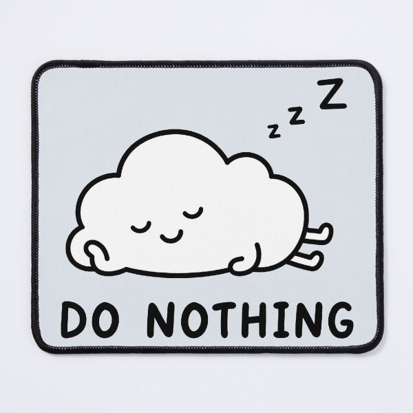 Item preview, Do Nothing Cute Sleeping Cloud designed and sold by ianm1028.