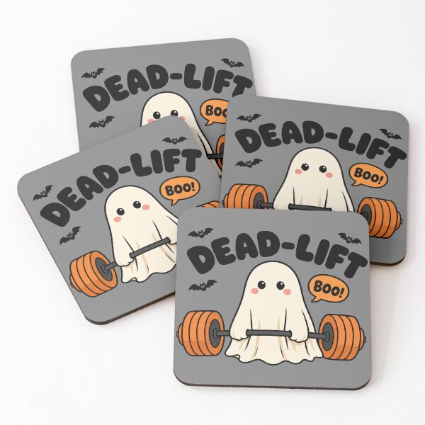 Item preview, Dead-Lift Boo Ghost Fitness Design designed and sold by MOCH- ART.