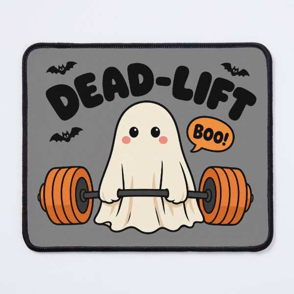 Item preview, Dead-Lift Boo Ghost Fitness Design designed and sold by MOCH- ART.