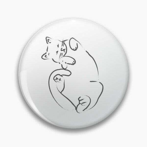 Item preview, Cute Curled Up Playful Cat designed and sold by reksitawardani.