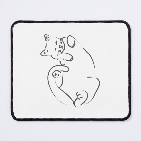 Item preview, Cute Curled Up Playful Cat designed and sold by reksitawardani.