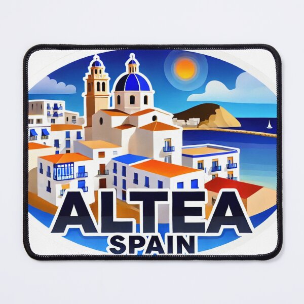 Item preview, Altea Spain – Mediterranean White Village Travel Art designed and sold by ChicClicker.