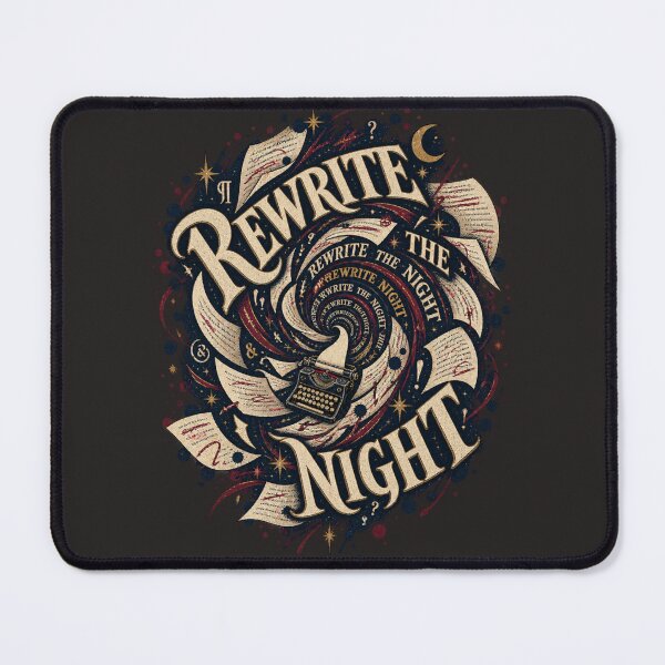 Item preview, Rewrite the Night – Experimental Poetcore Writer Typography designed and sold by Golden Era Studio.