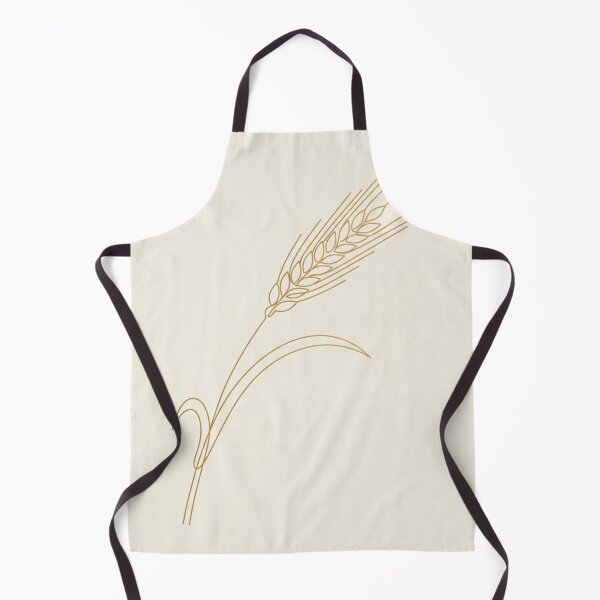 Item preview, Curved Wheat Stalk | Minimalist Gold and Ivory Botanical Print designed and sold by Zaramodo.