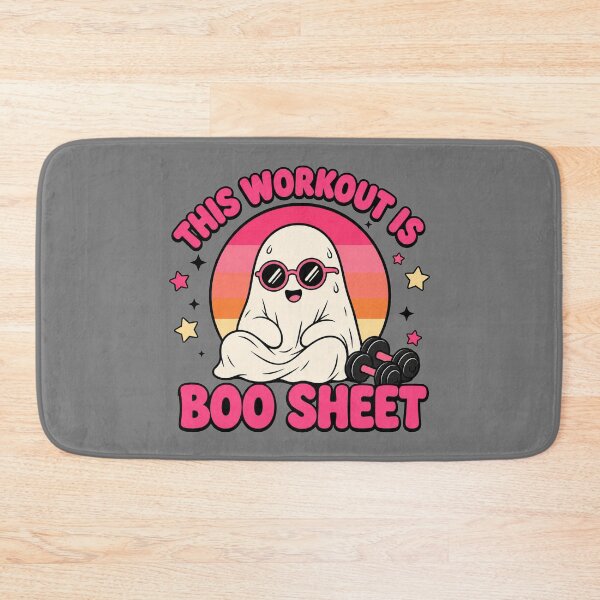 Item preview, This Workout Is Boo Sheet Ghost Fitness Design designed and sold by MOCH- ART.