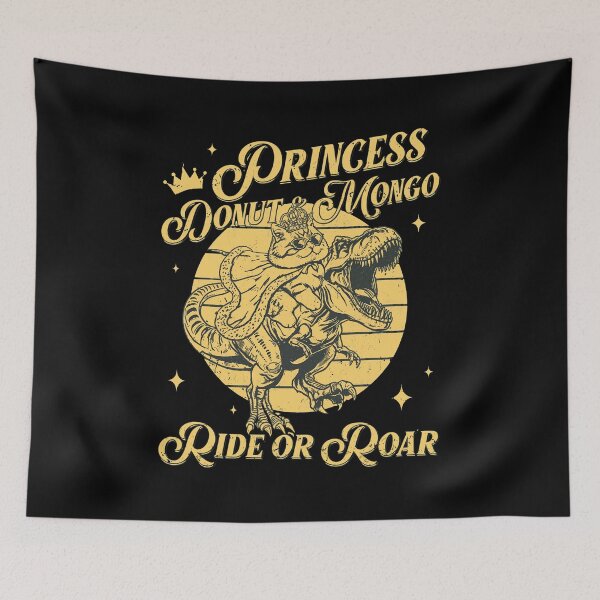 Item preview, Princess Donut & Mongo Funny Dino Cat designed and sold by odakinstle44.