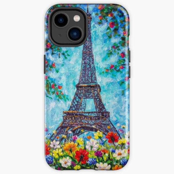 Housse iPhone 13 Pro Max Tour Eiffel Fille Ballon