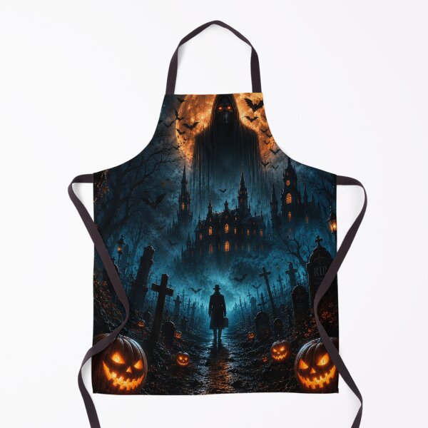 Item preview, Haunted Castle Halloween Ghost – Spooky Gothic Night designed and sold by DrakariArt.