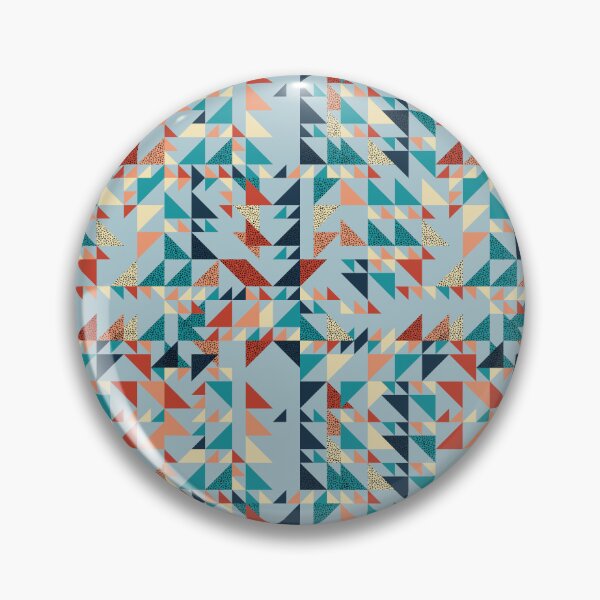 Item preview, Retro Geometric Triangle Mosaic Pattern designed and sold by Zaya_art.