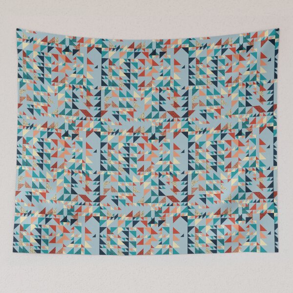 Item preview, Retro Geometric Triangle Mosaic Pattern designed and sold by Zaya_art.