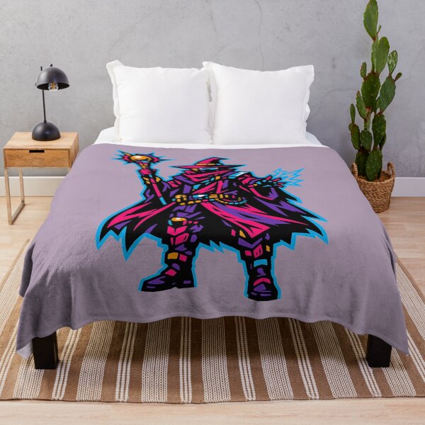 Item preview, Neon Wizard with Lightning – Masked Warlock with Orb Staff designed and sold by KungPowUnicorn.