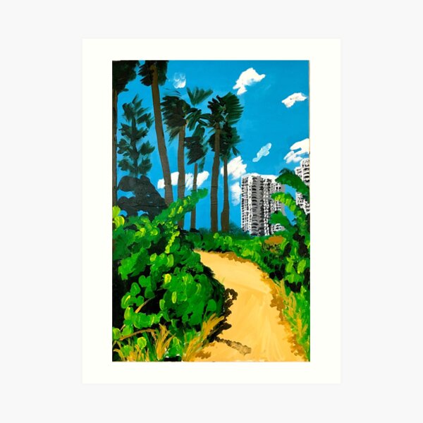 Walk to the Beach Art Print