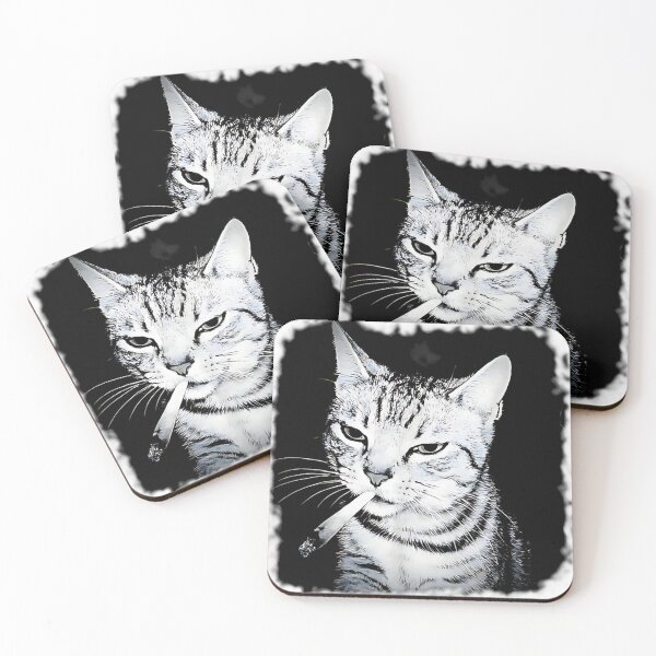 Item preview, Smoking Cat Vintage Chonky Cat Retro 90s Graphic designed and sold by EnigmaVista.