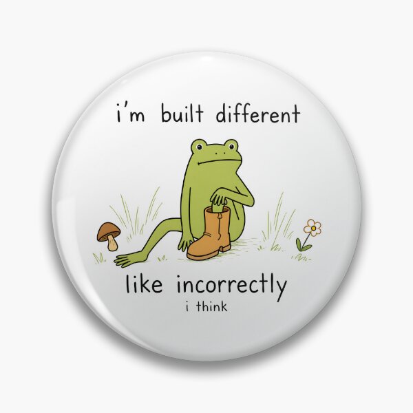 Item preview, I’m Built Different Frog designed and sold by hannartbaker.