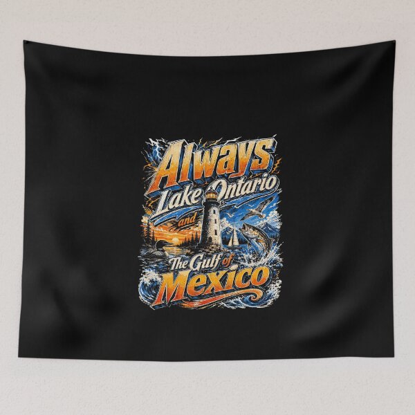 Item preview, Always Lake Ontario and Gulf of Mexico Retro Design designed and sold by ChaosColorCo.