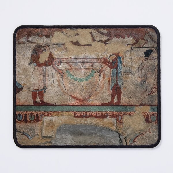 Item preview, Etruscan musicians play pipes and cithara designed and sold by TerryKerrImages.