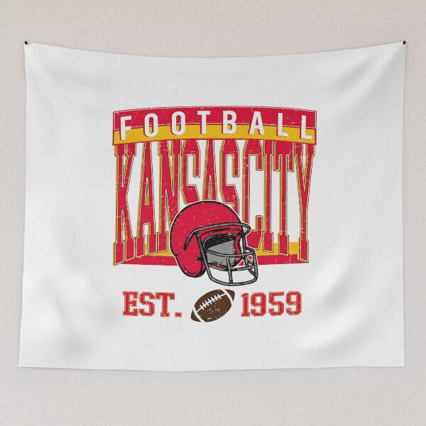 Item preview, KC Football Retro Helmet Vintage 1959 designed and sold by LochlanKind.