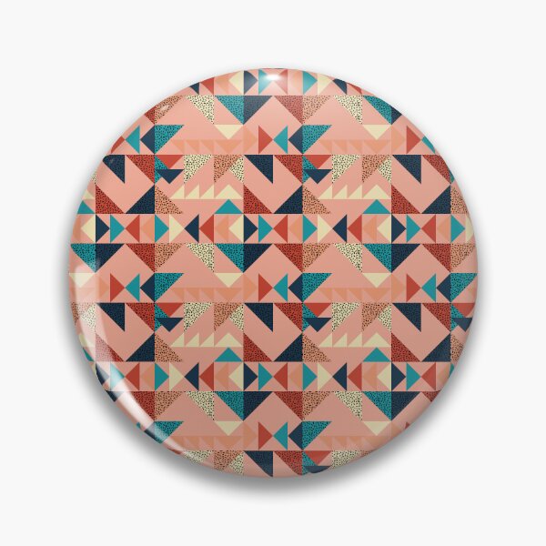 Item preview, Retro Geometric Triangle Blush Pattern designed and sold by Zaya_art.