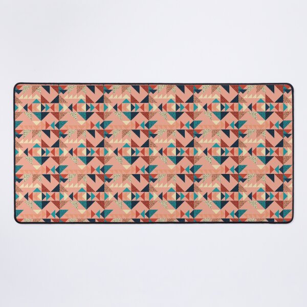 Item preview, Retro Geometric Triangle Blush Pattern designed and sold by Zaya_art.