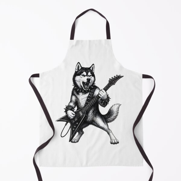 Item preview, Rock Husky Guitarist — Fierce Metal Dog on Drums Graphic designed and sold by EnigmaVista.
