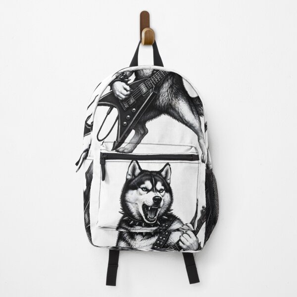 Item preview, Rock Husky Guitarist — Fierce Metal Dog on Drums Graphic designed and sold by EnigmaVista.