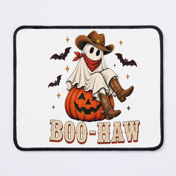 Item preview, Boo Haw Cowboy Ghost Pumpkin Western Halloween designed and sold by VioletNance.