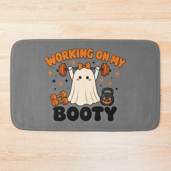 Item preview, Working On My Booty Ghost Fitness Design designed and sold by MOCH- ART.