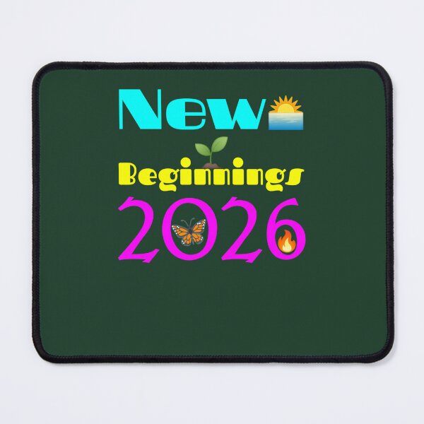 Item preview, Happy New Year 2026 New Beginnings Butterfly Transformation Motivational Design 277 designed and sold by ForestHomeDe.