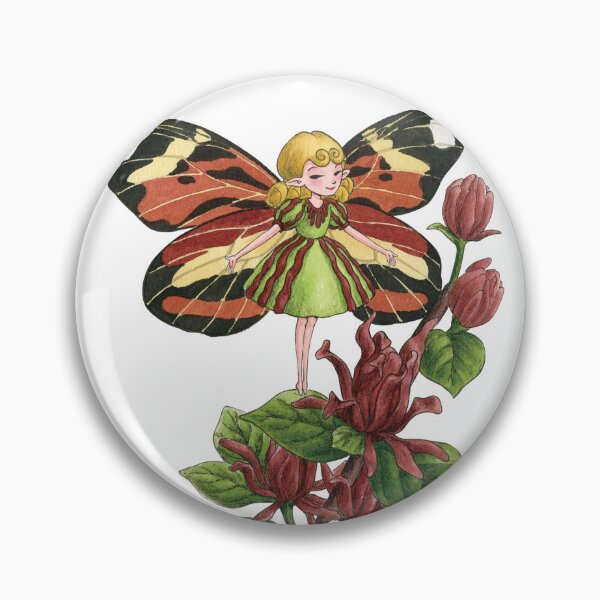 Item preview, December 30th birthday flower Carolina Allspice Fairy designed and sold by 366birthflower.