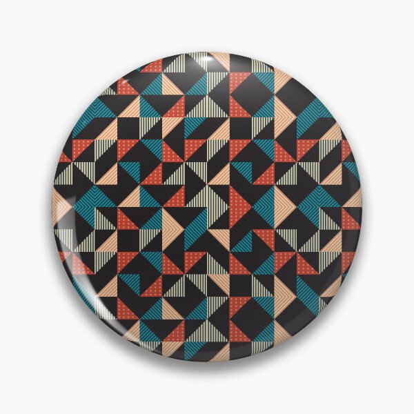 Item preview, Bold Geometric Triangle Black Pattern designed and sold by Zaya_art.
