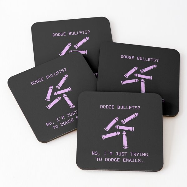 Item preview, Dodge Bullets Dodging Emails Funny Matrix Parody designed and sold by Mircea786.